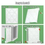 20x25x2 MERV 8 Pleated Air Filters - 4 Pack