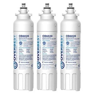 Overbest Refrigerator Water Filter, LG & Kenmore Compatible