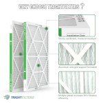 TRIGHTFILTERS 20x25x1 MERV 8 Air Filter Pack