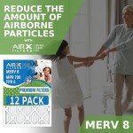 14x25x1 MERV 8 Air Filters - 12 Pack