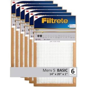 Filtrete 14x20x1 MERV 5 Air Filter 6-Pack