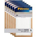 Filtrete 14x20x1 MERV 5 Air Filter 6-Pack