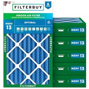 12x20x4 MERV 13 Pleated Air Filters (6-Pack)
