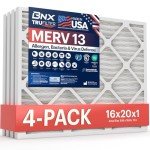 16x20x1 MERV 13 Air Filters (4-Pack)