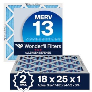 MERV 13 Air Filter 18x25x1 (2-Pack)