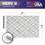 BNX TruFilter 16x24x1 MERV 8 Air Filters (6-Pack)