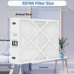 X8789 MERV 16 Air Filter 16x26x5 - 2 Pack