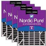 Nordic Pure 20x25x5 Air Bear Filter Quad Pack