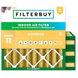 25x25x4 MERV 11 Allergen Defense Air Filters 4-Pack