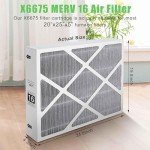 MERV 16 Carbon Air Filter 20x25x5 for Lennox