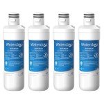 Waterdrop LT1000PC Refrigerator Water Filter Pack of 4