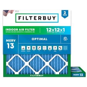 Filterbuy 12x12x1 MERV 13 Air Filters (2-Pack)