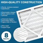 LotFancy MERV8 12x12 Pleated Air Filters, 6 Pack