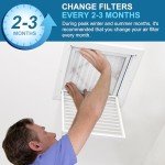 LotFancy MERV8 12x12 Pleated Air Filters, 6 Pack