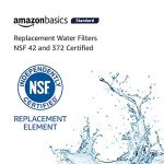 Amazon Basics Water Filter Cartridge for GE MWF, 3-Pack