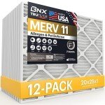 BNX TruFilter 20x25x1 MERV 11 Air Filters (12-Pack)