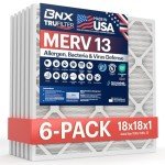 BNX TruFilter 18x18x1 MERV 13 Air Filters (6-Pack)