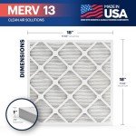 BNX TruFilter 18x18x1 MERV 13 Air Filters (6-Pack)