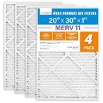 LotFancy MERV 11 Pleated Air Filters 4-Pack