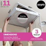 20x20x4 Air Filter, MERV 11, 4 Pack