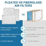 LotFancy MERV 11 Pleated Air Filters 4-Pack