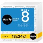 18x24x1 MERV 8 Air Filter - 8 Pack
