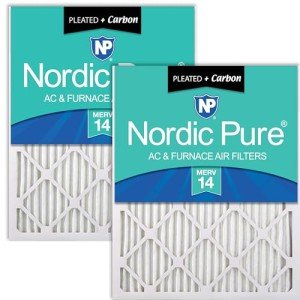 Nordic Pure MERV 14 Pleated Air Filters - 2 Pack
