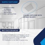 8" x 8" Aluminum Adjustable Vent Cover