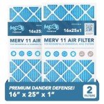 MERV 12 Air Filter 16x25x1 (2-Pack)