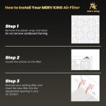 MervKing 16x20x1 MERV 8 Air Filter 12-Pack