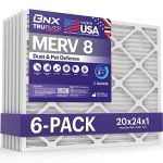 BNX TruFilter 20x24x1 MERV 8 Air Filters (6-Pack)
