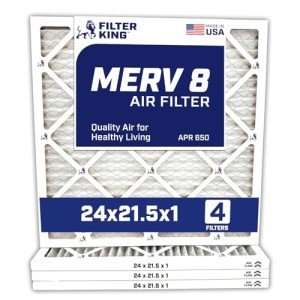 24x21.5 Air Filter - MERV 8, 4-Pack