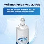 Golden IcePure Refrigerator Water Filter Replacement 4-Pack