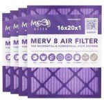 16x20x1 MERV 8 Air Filters - 4-Pack