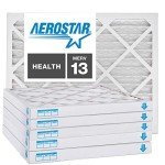 Aerostar MERV 13 Pleated Air Filter 20x22x2