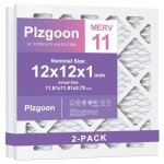 Plzgoon MERV 11 Air Filter 12x12x1 (2-Pack)