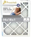 Proairtek Pack of 4 MERV 11 Air Filters