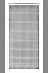 Cube Core Eggcrate Air Filter Grille - White