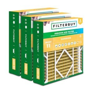 MERV 11 Allergen Defense 21x21x5 Air Filters (3-Pack)
