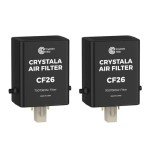 Crystala Refrigerator Air Filter Replacement Pack of 2