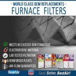 BestAir 20" x 25" x 5" AC Furnace Filters