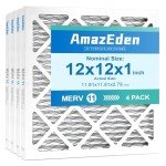 12x12 Pleated AC Furnace Filters (4-Pack) MERV 11