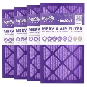 10x20x1 MERV 8 Air Filter 4-Pack