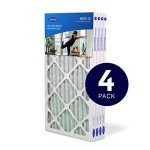MERV 10 Pleated Air Filters, 4-Pack, 16x25x1