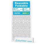 Stafilter 12x24 Air Filter, MERV 8, 6 Pack