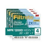 Filtrete 20x20 Air Filter MPR 1200D, 4-Pack