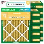 20x25x4 MERV 11 Pleated Air Filters (12-Pack)