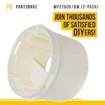 Water Filter Cap 2-Pack for Whirlpool Fridges