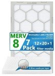 OlitAir MERV 8 12x20 Air Filter 7-Pack