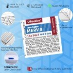 UBeesize 14x14 MERV 8 Air Filters (6-Pack)